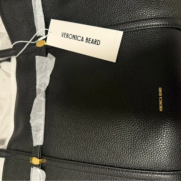 Veronica Beard Black Textured Handbag - Picture 2 of 10